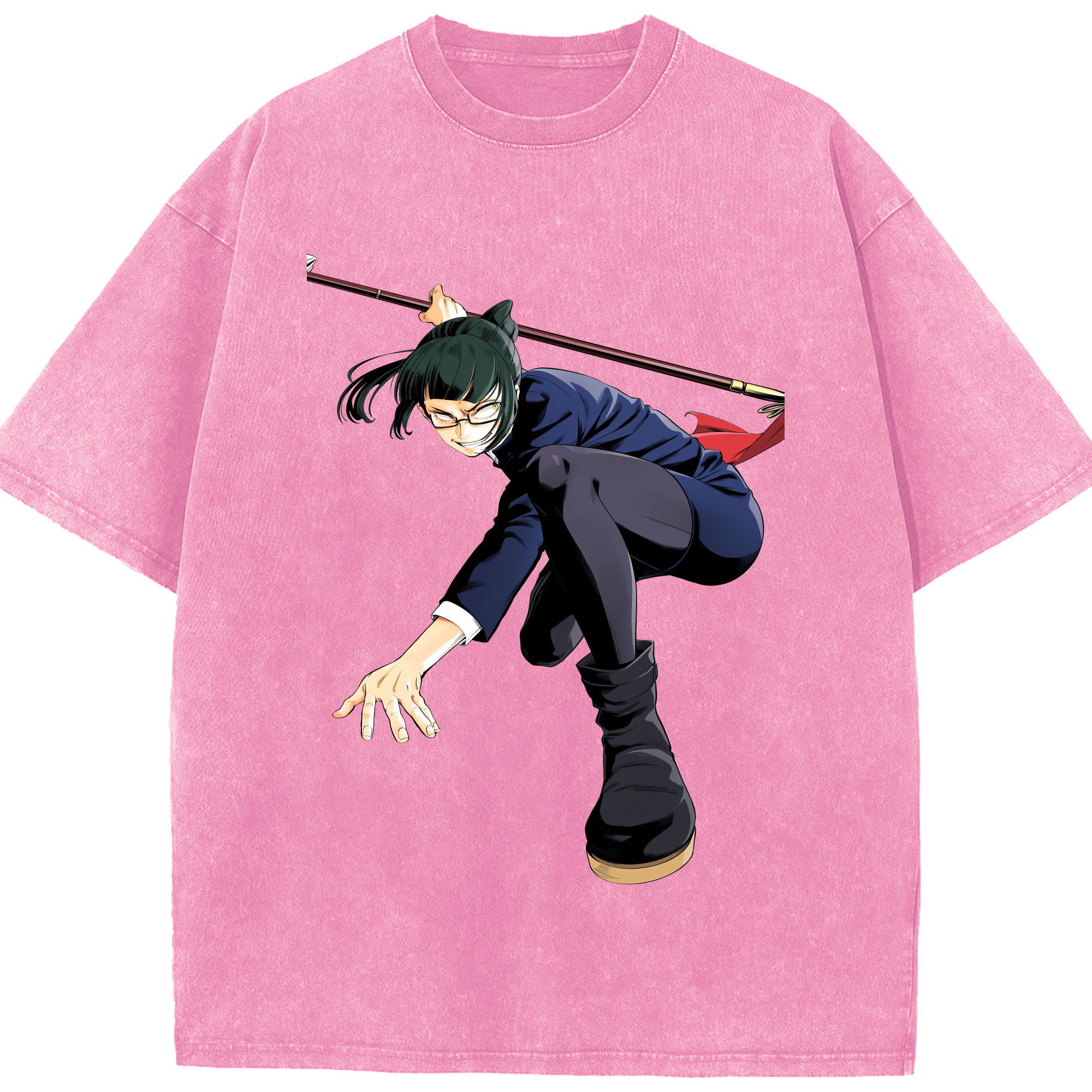 （画像用） 呪術廻戦 Jujutsu Kaisen 綿100% ヴィンテージ風 半袖Tシャツ（フロントプリント）